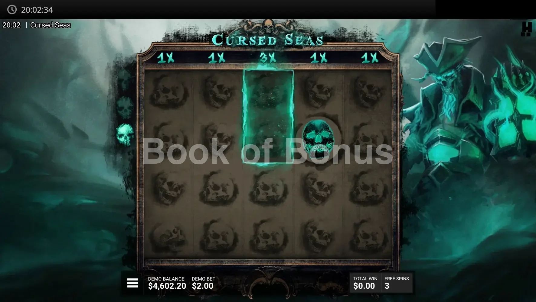 Cursed Seas par Hacksaw Gaming - tours gratuits