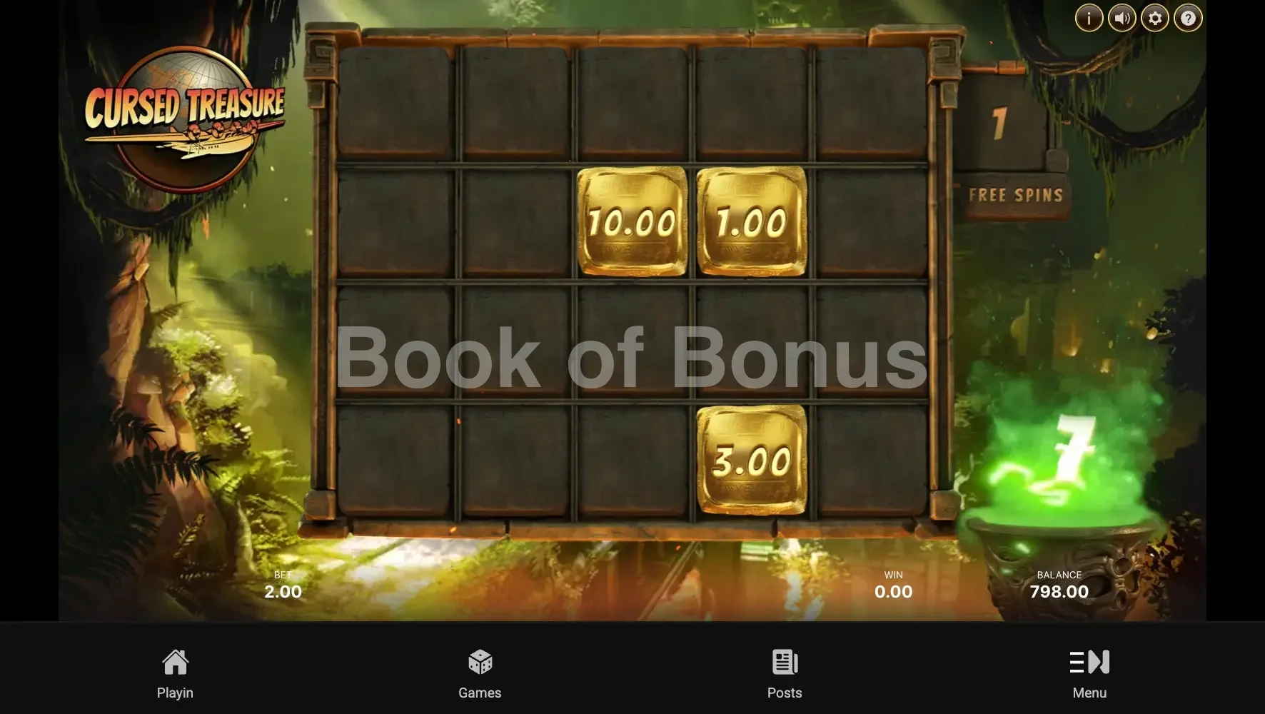 Tours gratuits Cursed Treasure