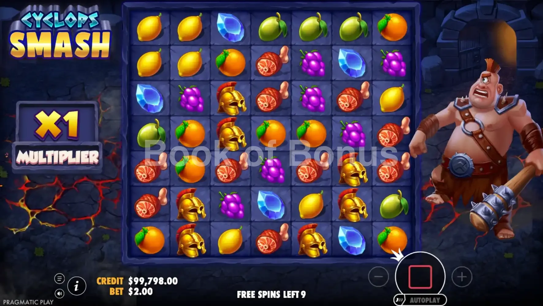 Cyclops Smash par Pragmatic Play - tours gratuits