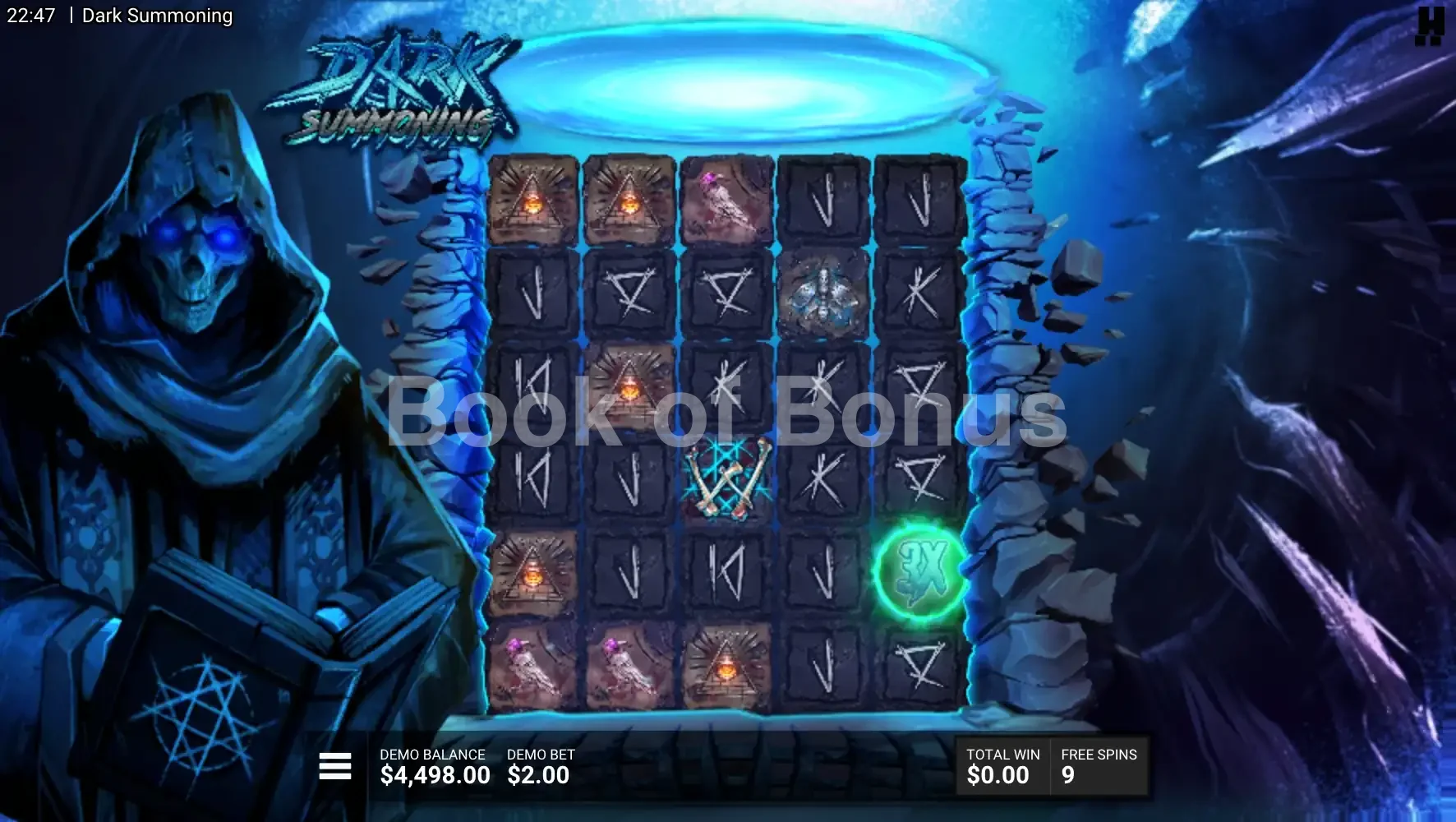 Dark Summoning par Hacksaw Gaming - tours gratuits