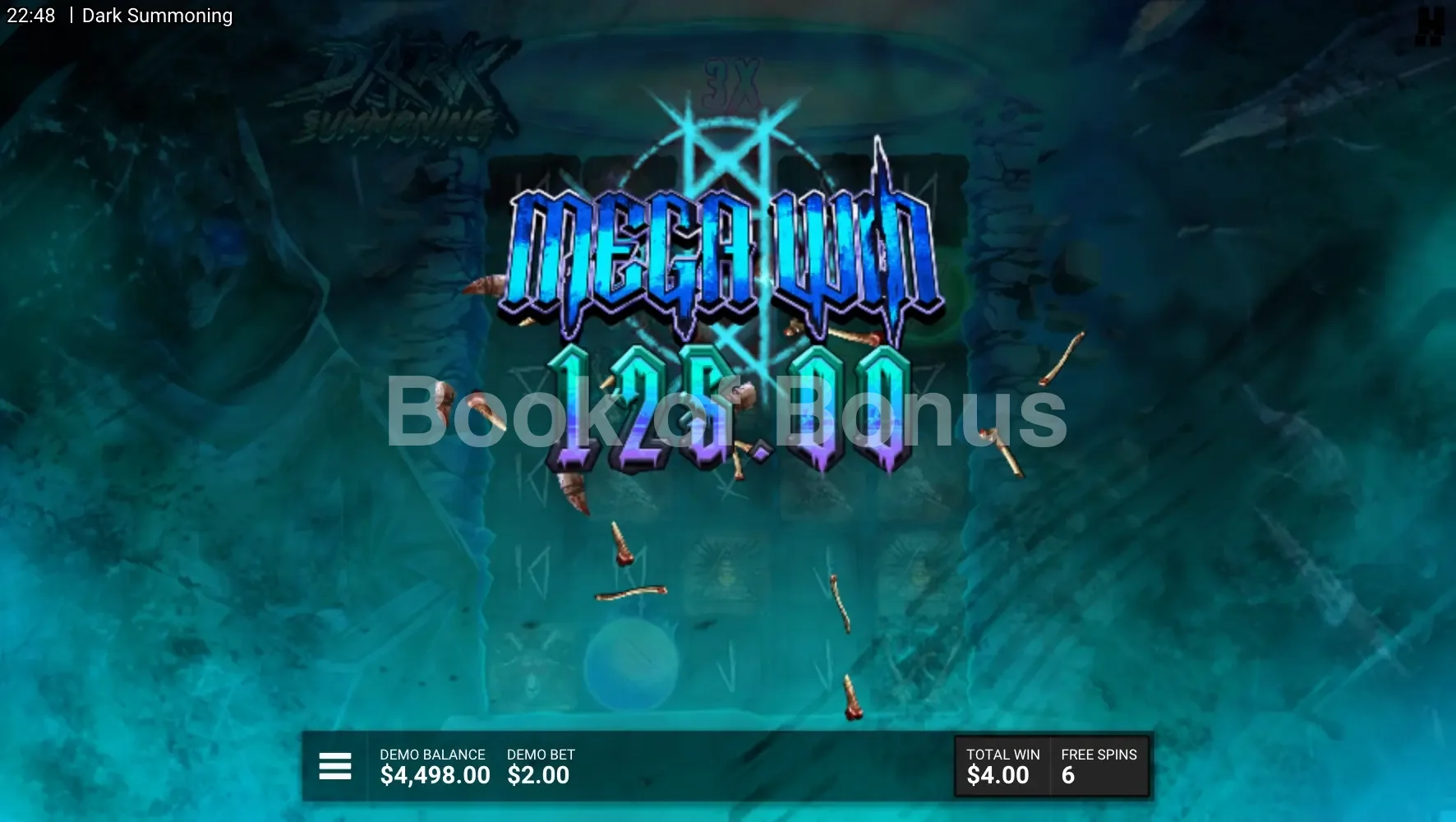Dark Summoning par Hacksaw Gaming - gros gain