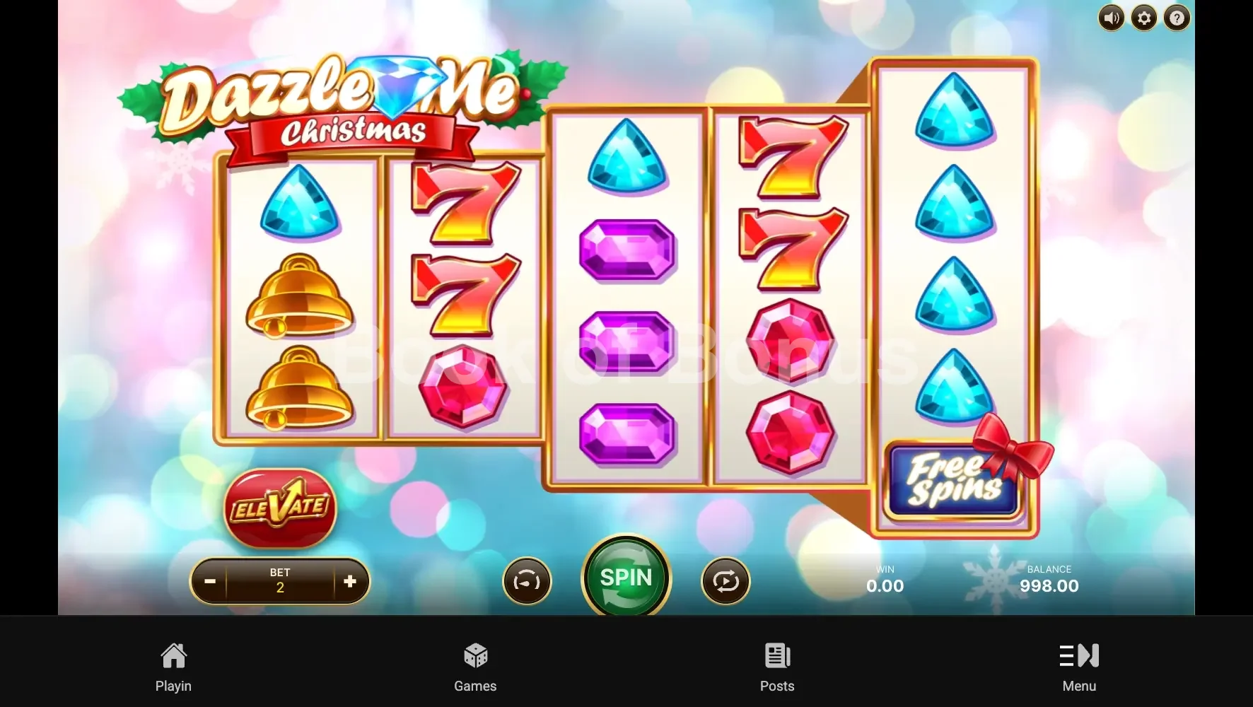 Dazzle Me Christmas par NetEnt - jeu de base et disposition des rouleaux