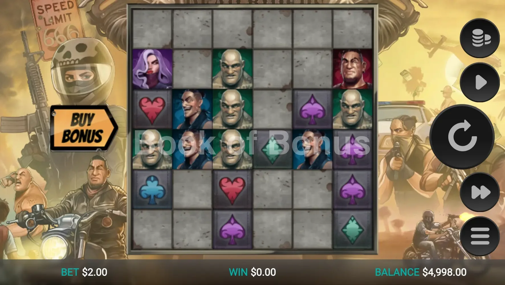 Dead Riders Trail par Relax Gaming - jeu de base et disposition des rouleaux