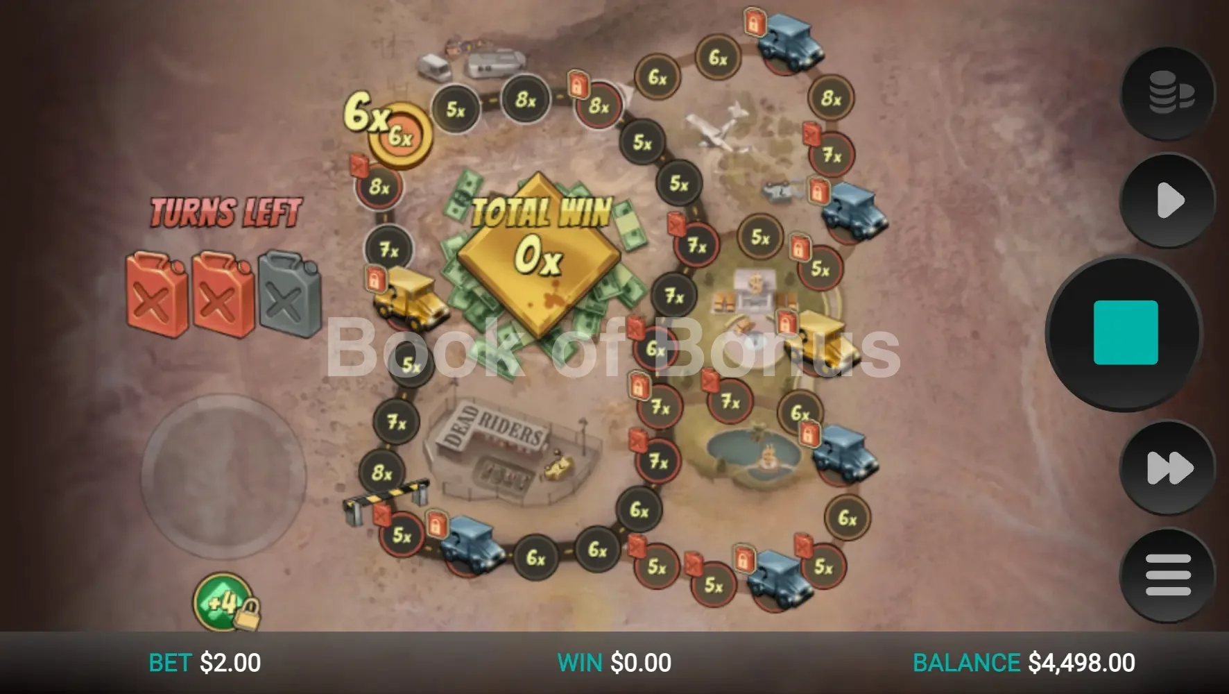 Dead Riders Trail par Relax Gaming - tours gratuits