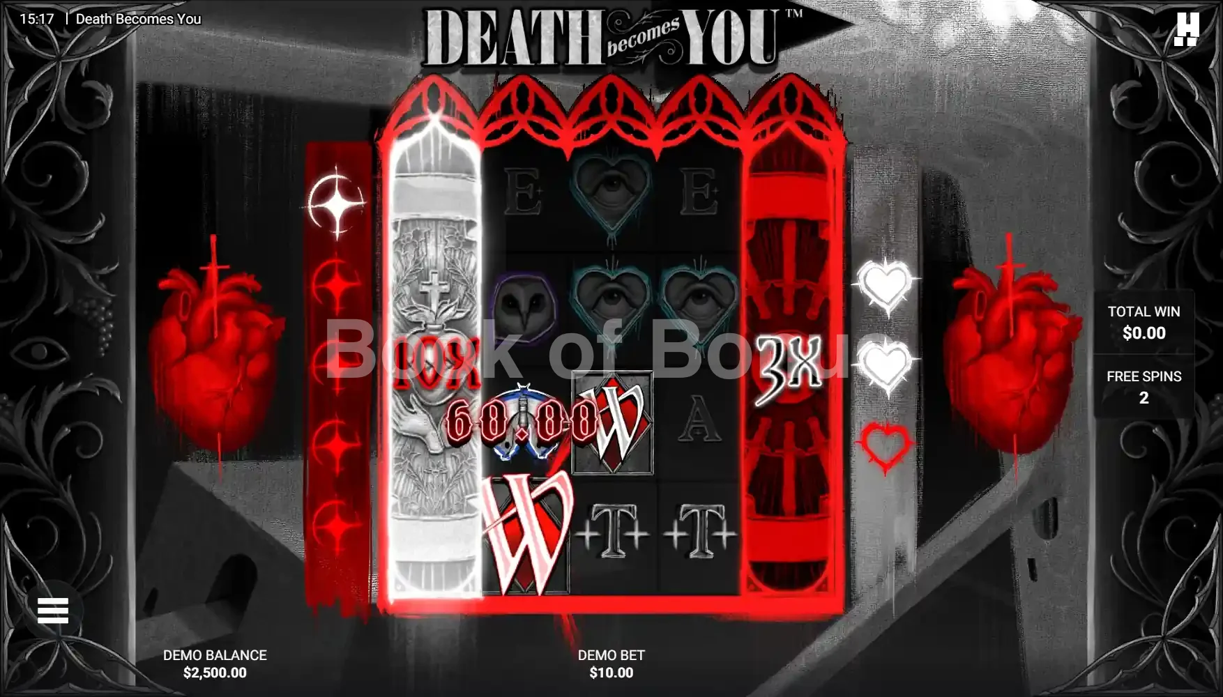 Death Becomes You par Hacksaw Gaming - tours gratuits