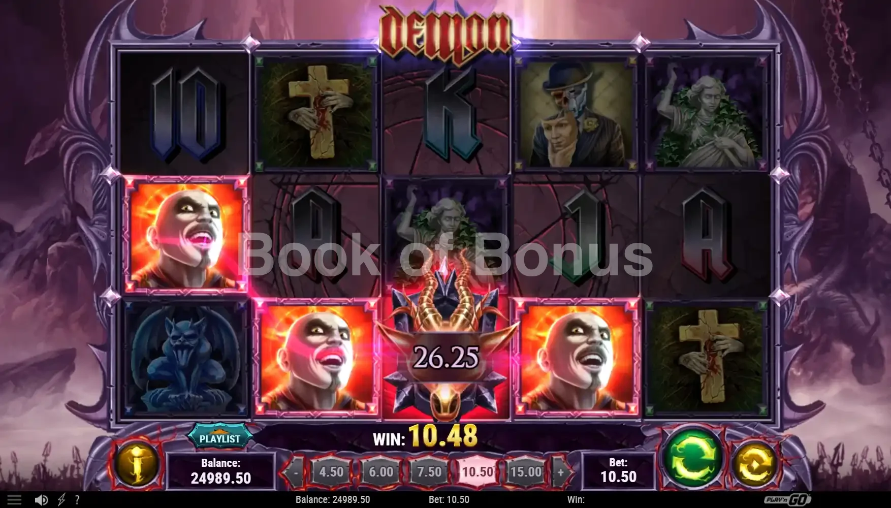 Résultat de spin Demon