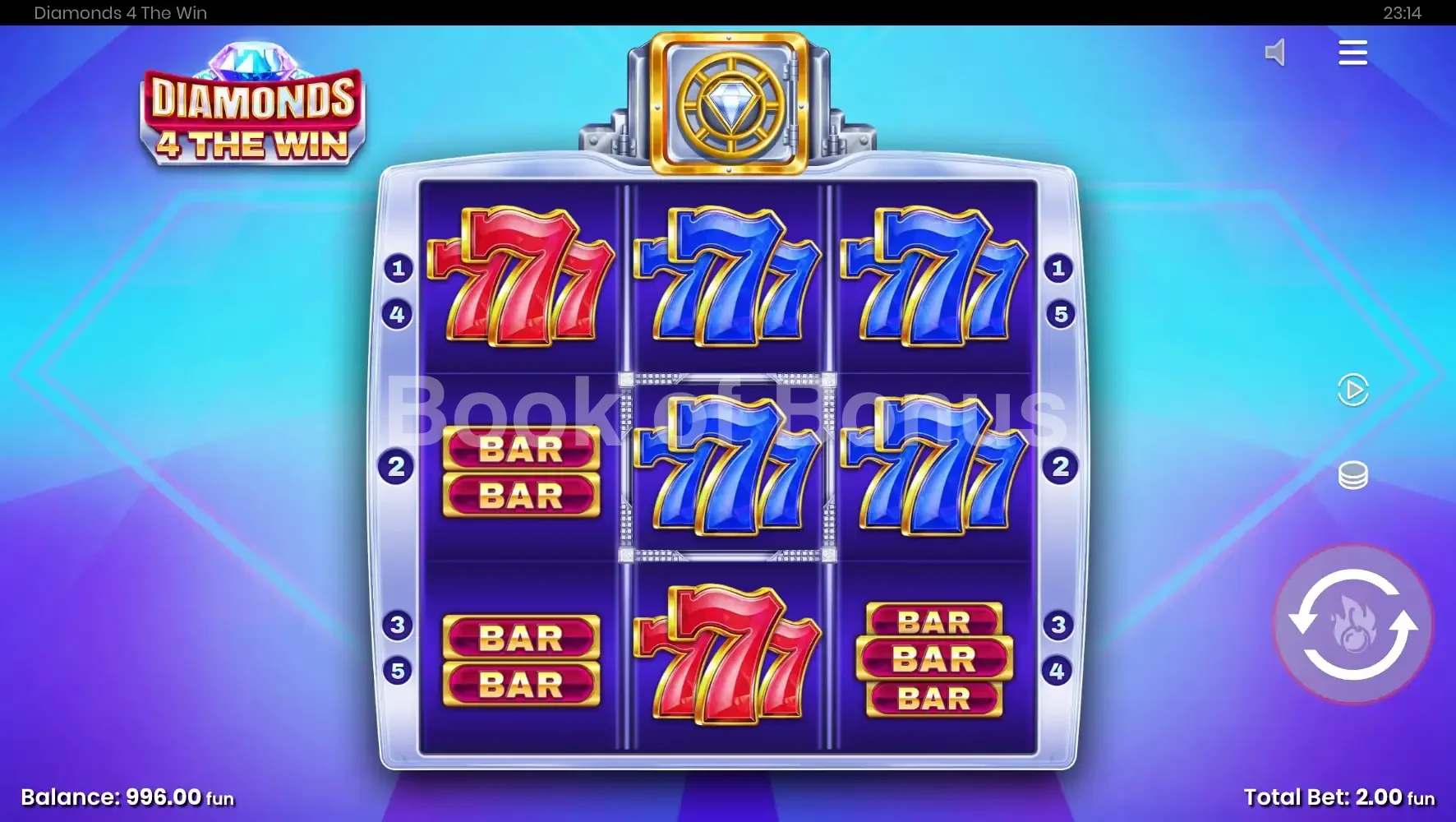 Deuxième vue du jeu Diamonds 4 The Win