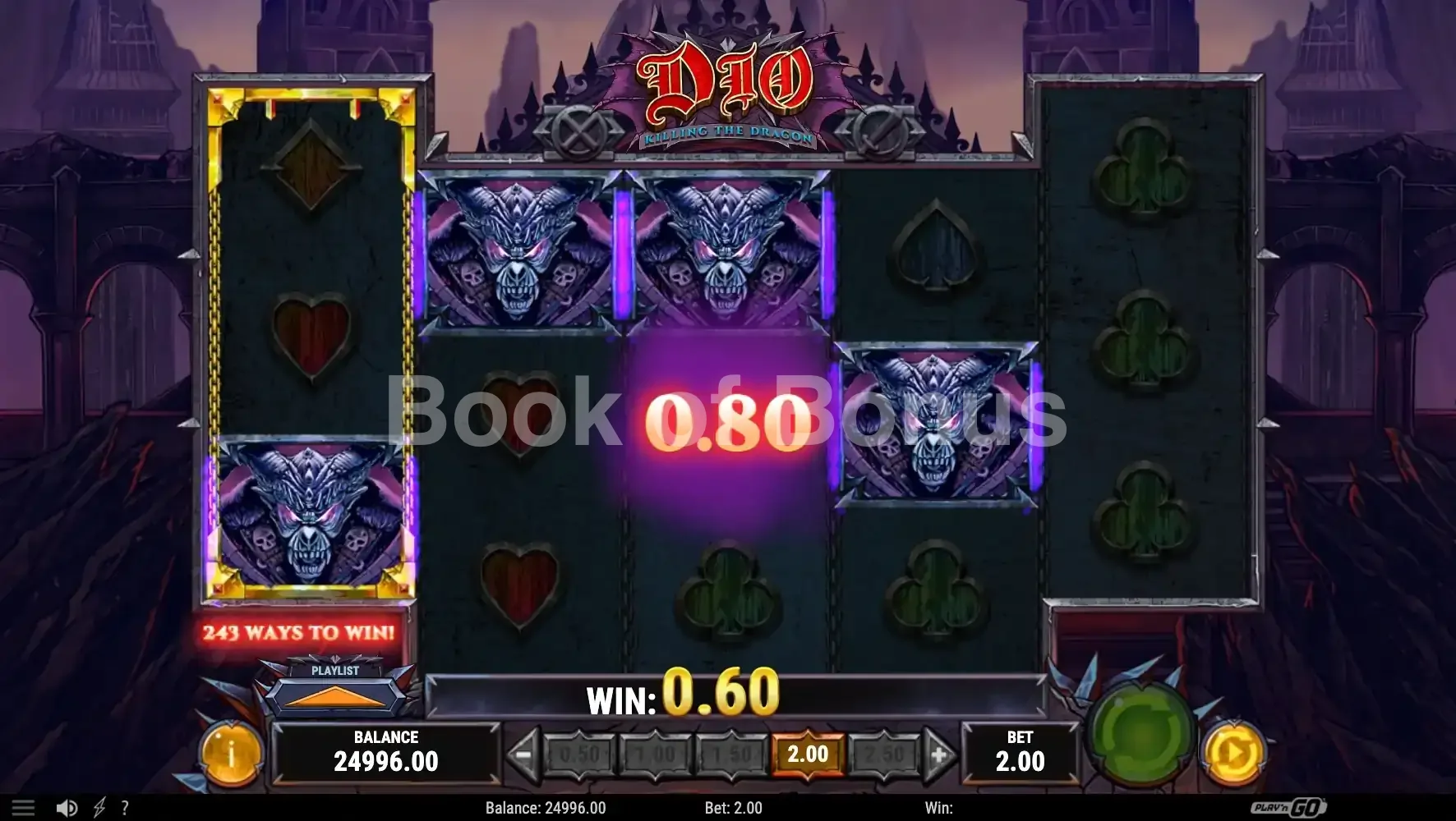 Dio Killing the Dragon par Play'n GO - base game 2