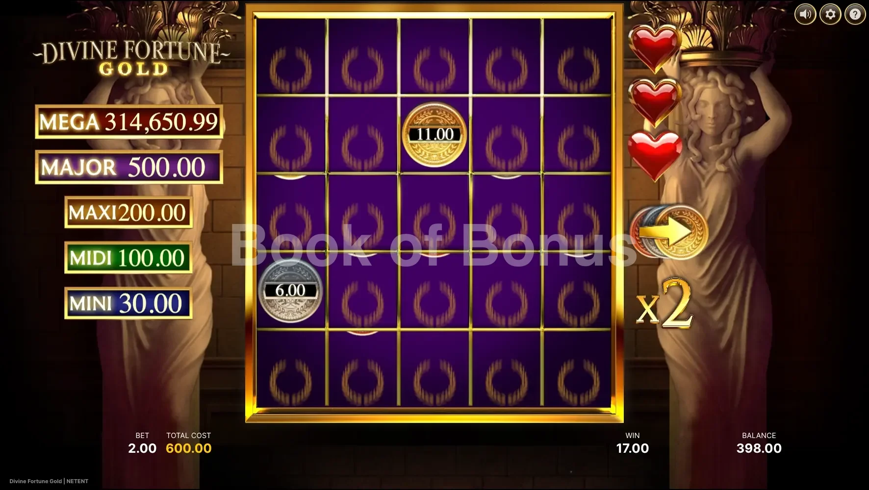 Divine Fortune Gold par NetEnt - tours gratuits
