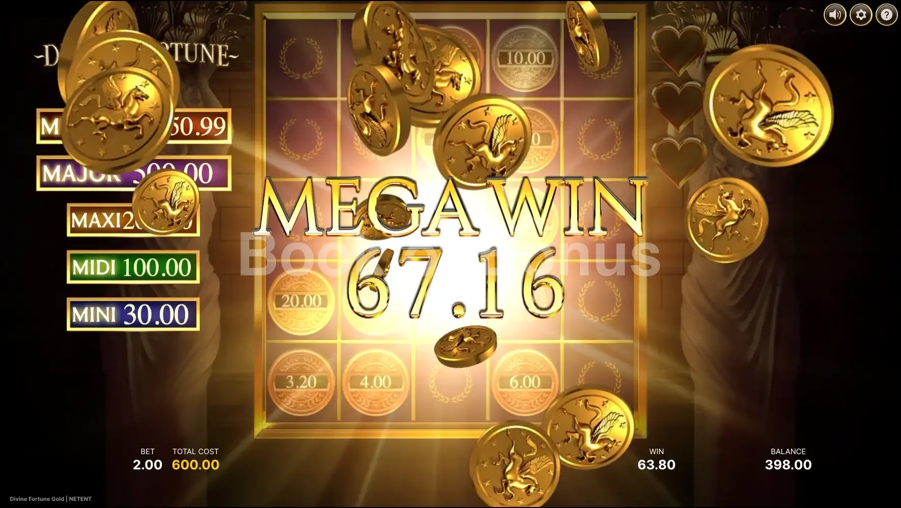 Divine Fortune Gold par NetEnt - gros gain