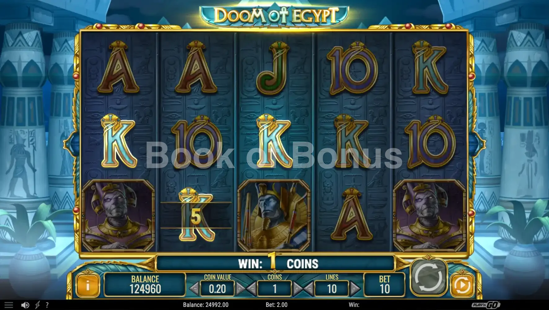 Doom of Egypt par Play'n GO - base game 2