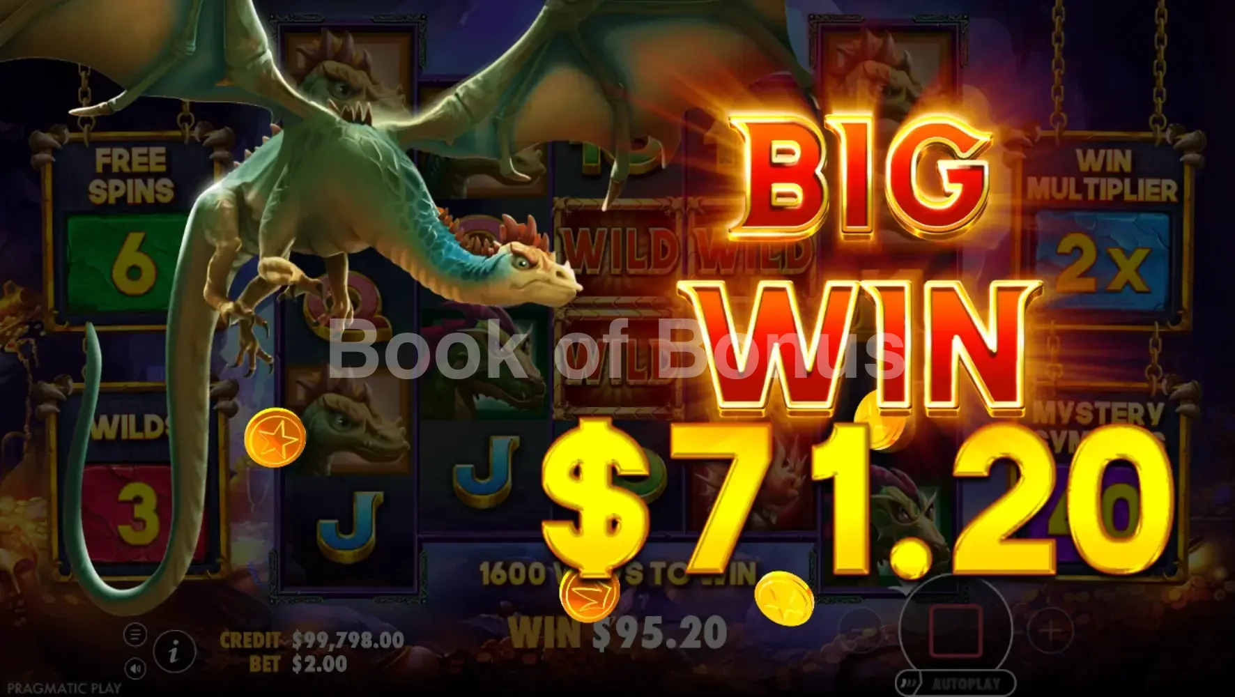 Grand gain sur Drago Jewels of Fortune