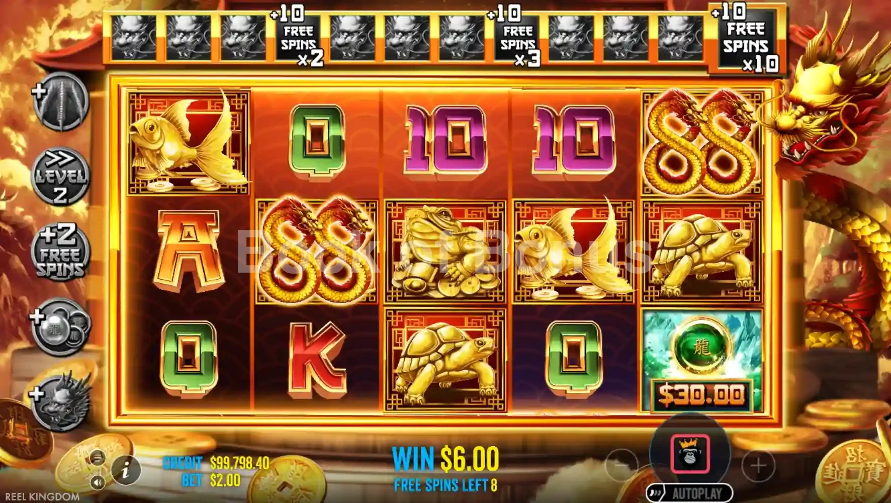 Dragon Gold 88 par Reel Kingdom - tours gratuits