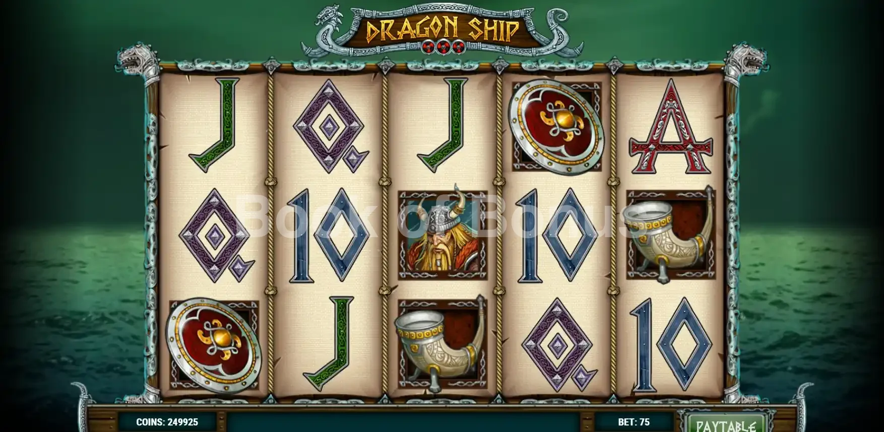 Dragon Ship par Play'n GO - jeu de base et disposition des rouleaux