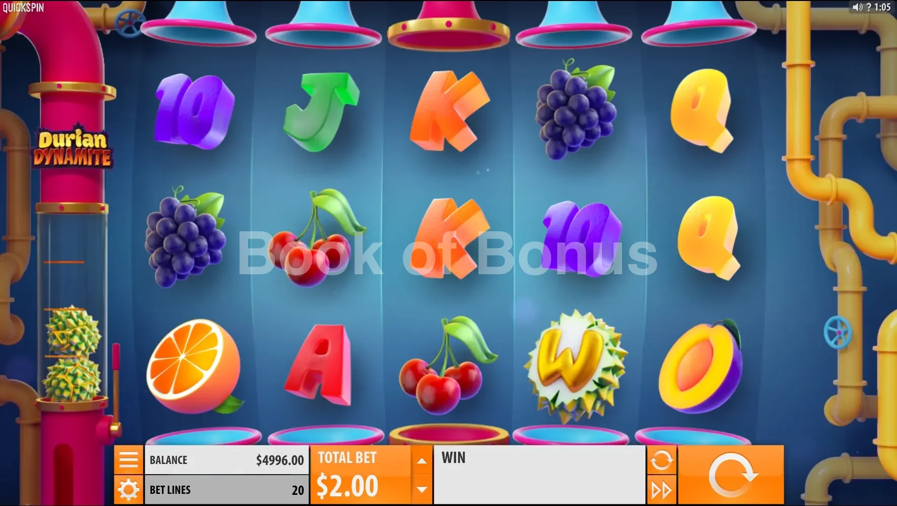 Durian Dynamite par Quickspin - base game 2