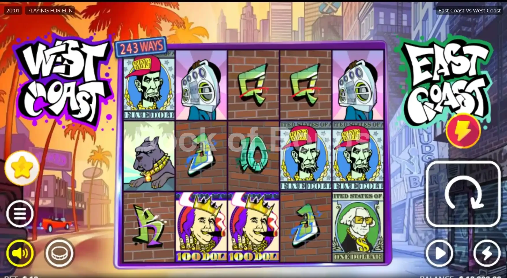 Jeu de base East Coast vs West Coast