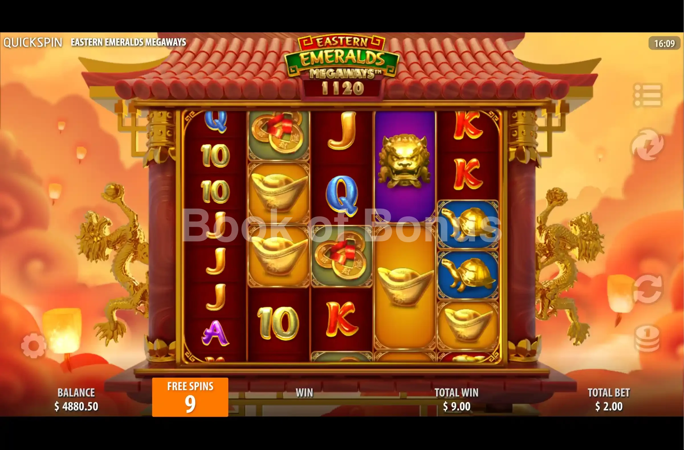 Eastern Emeralds Megaways par Quickspin - tours gratuits