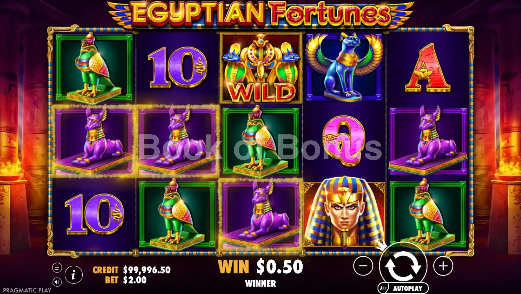 Egyptian Fortunes par Pragmatic Play - base game 2