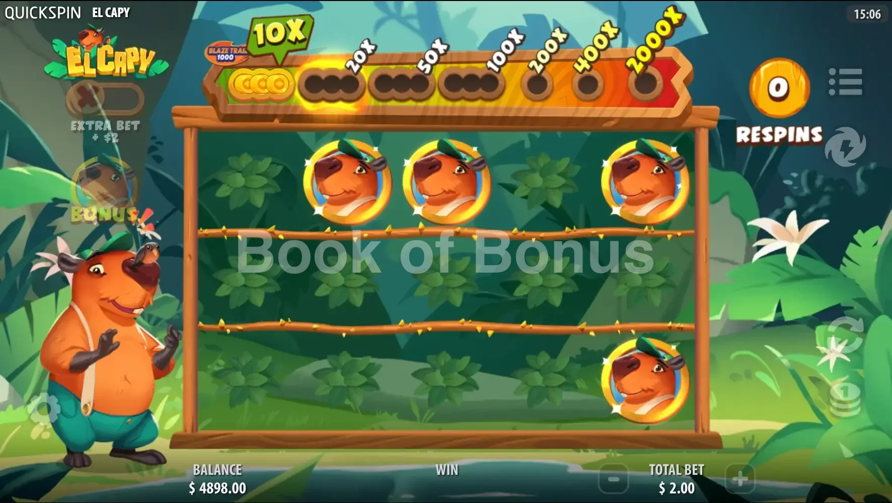 El Capy par Quickspin - tours gratuits