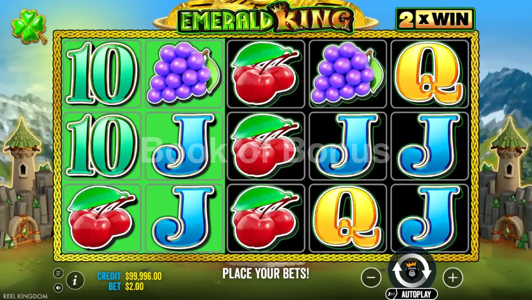 Second écran de base Emerald King