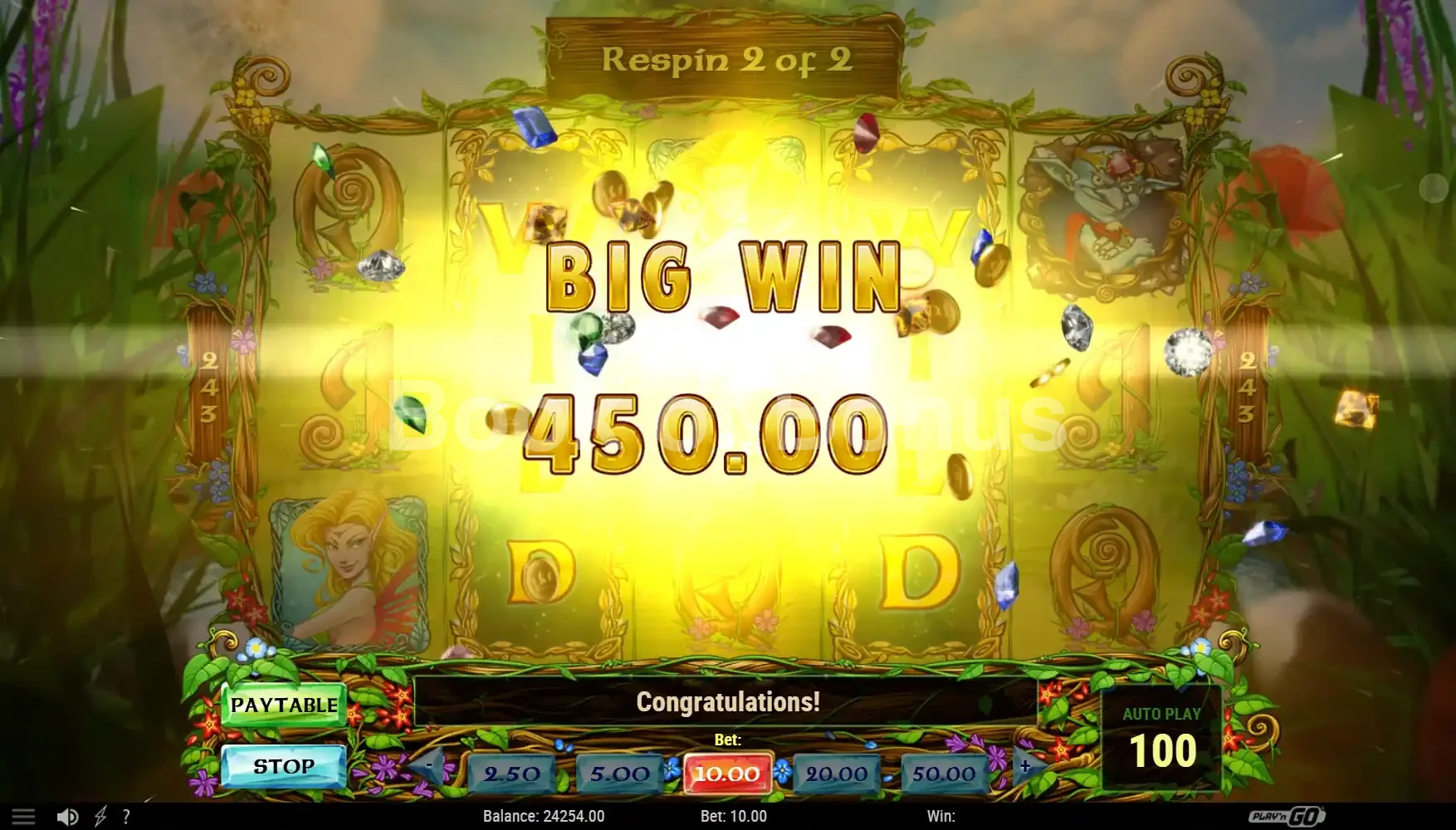 Enchanted Crystals par Play'n GO - gros gain