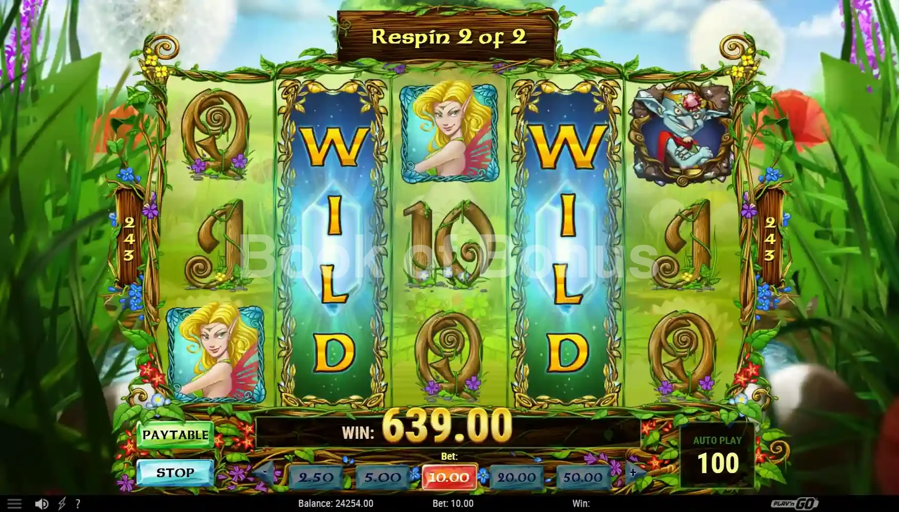 Enchanted Crystals par Play'n GO - respins