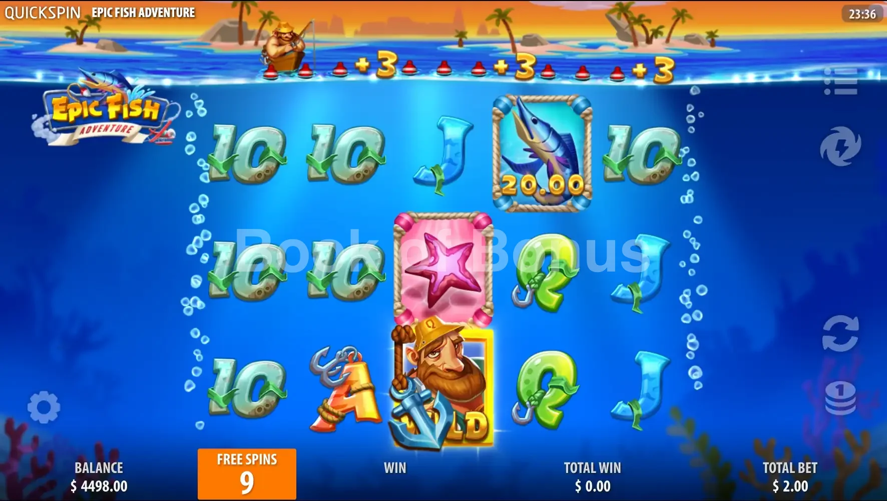 Epic Fish Adventure par Quickspin - tours gratuits