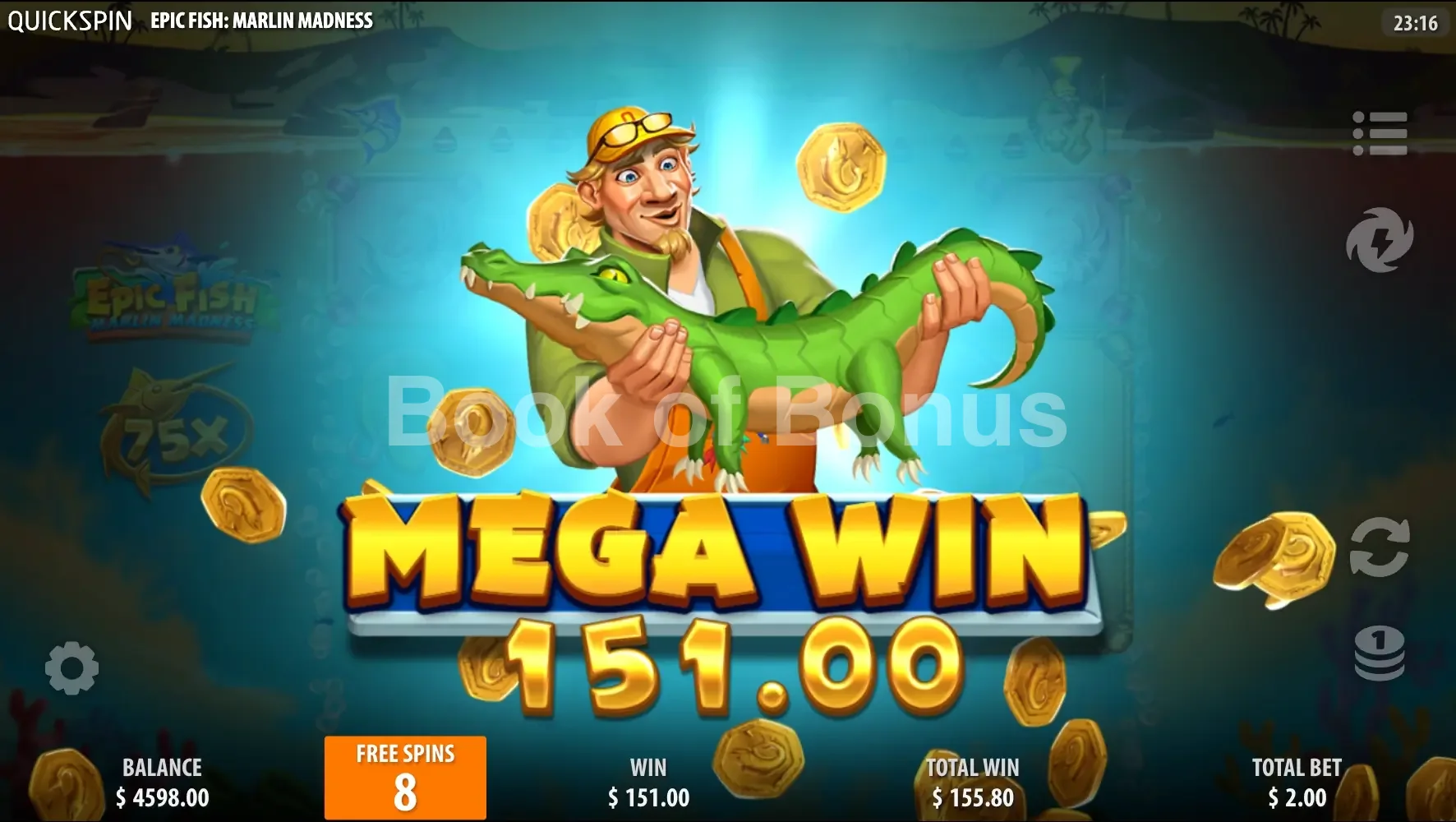 Epic Fish Marlin Madness par Quickspin - gros gain