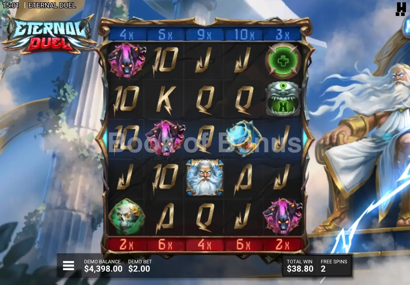 Eternal Duel par Hacksaw Gaming - tours gratuits