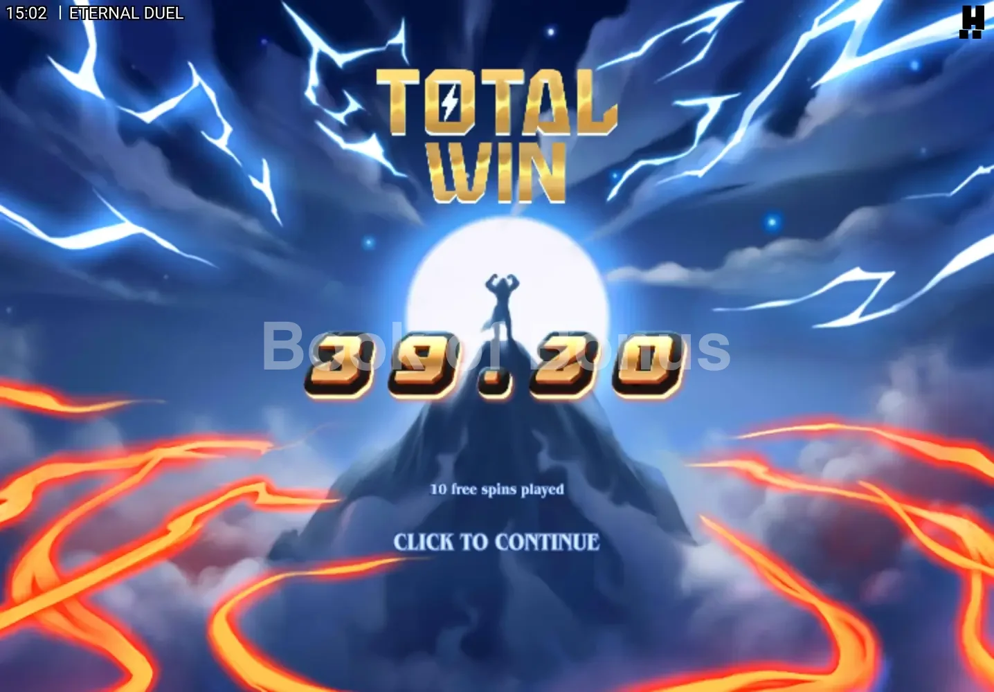 Eternal Duel par Hacksaw Gaming - gros gain