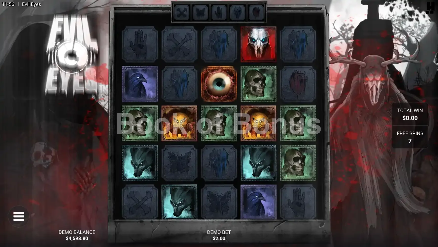 Evil Eyes par Hacksaw Gaming - tours gratuits