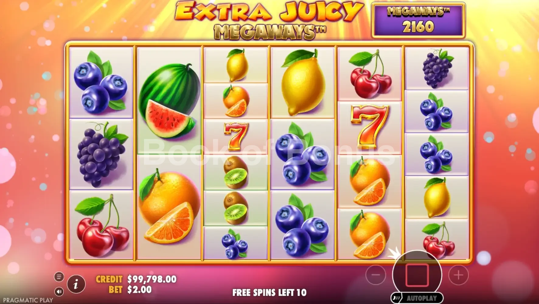 Tours gratuits Extra Juicy Megaways