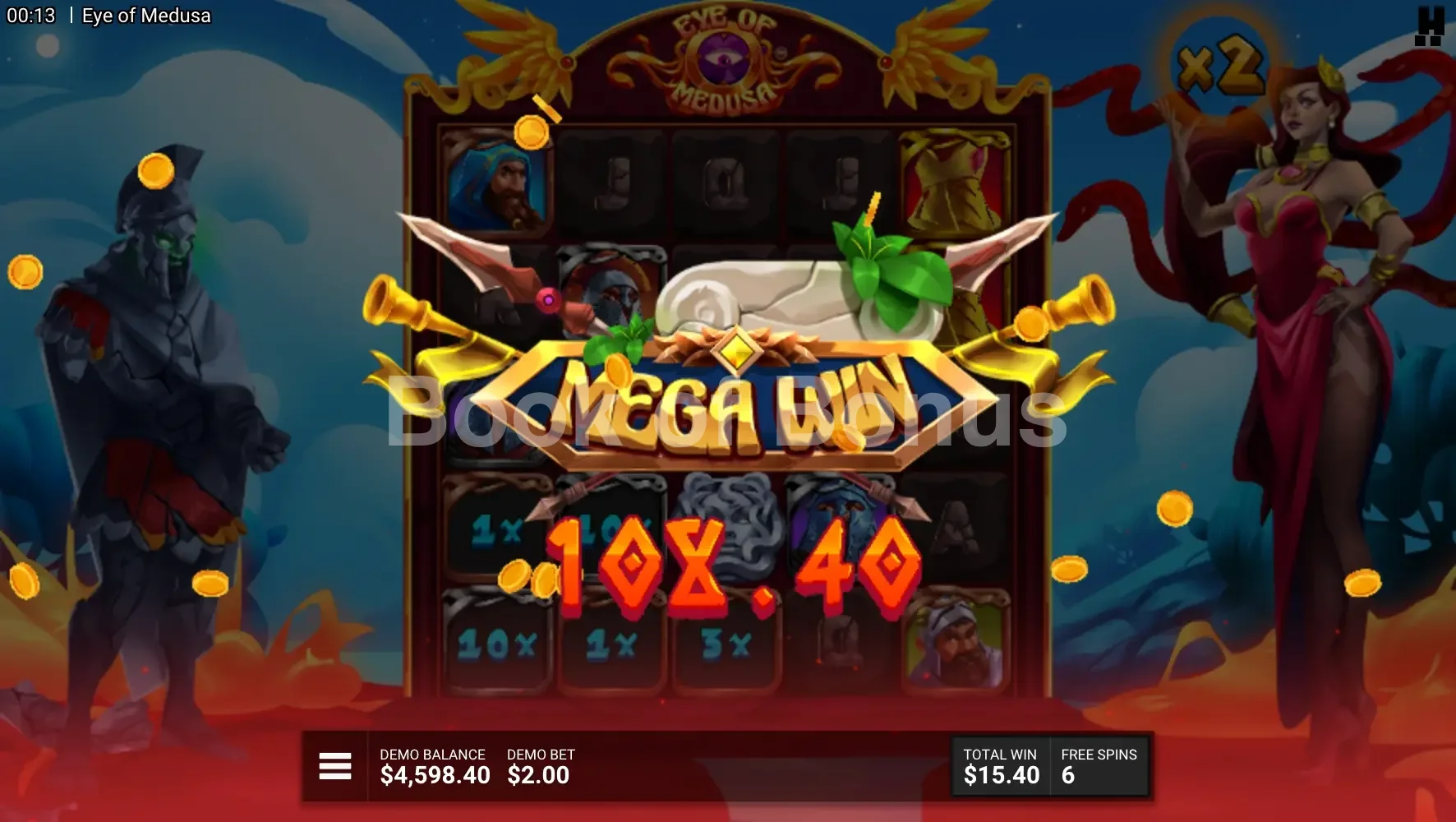 Eye of Medusa par Hacksaw Gaming - gros gain