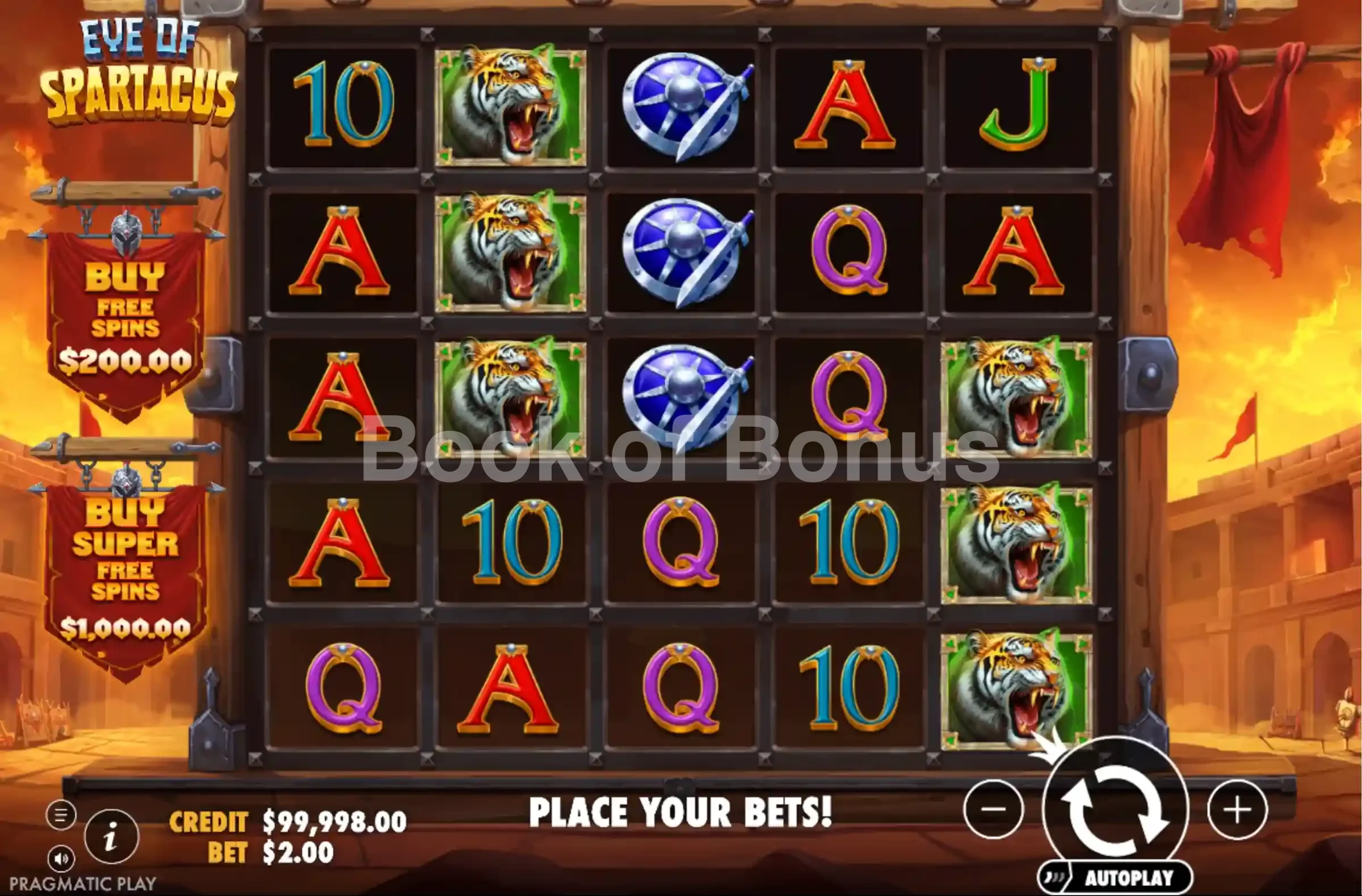 Jeu de base Eye of Spartacus