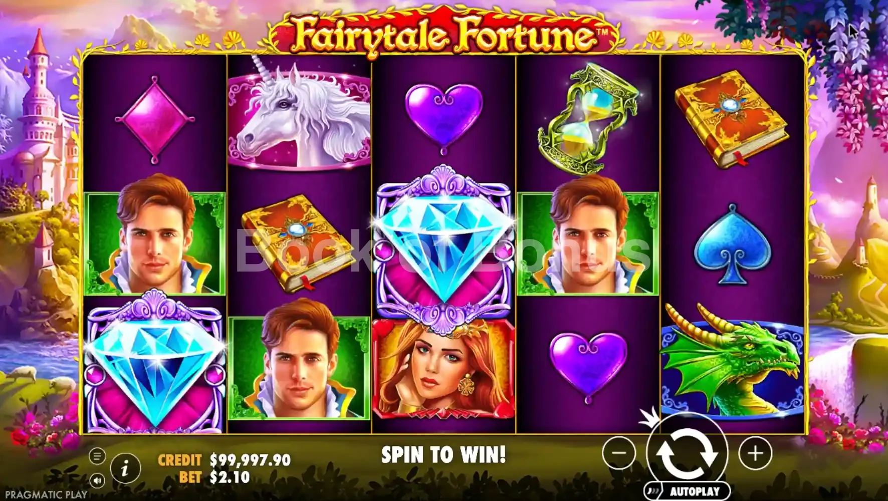 Fairytale Fortune par Pragmatic Play - jeu de base et disposition des rouleaux