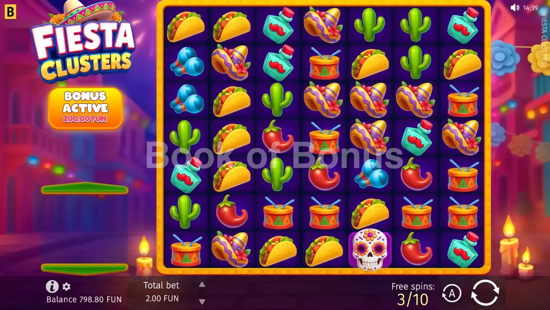 Fiesta Clusters par BGaming - tours gratuits