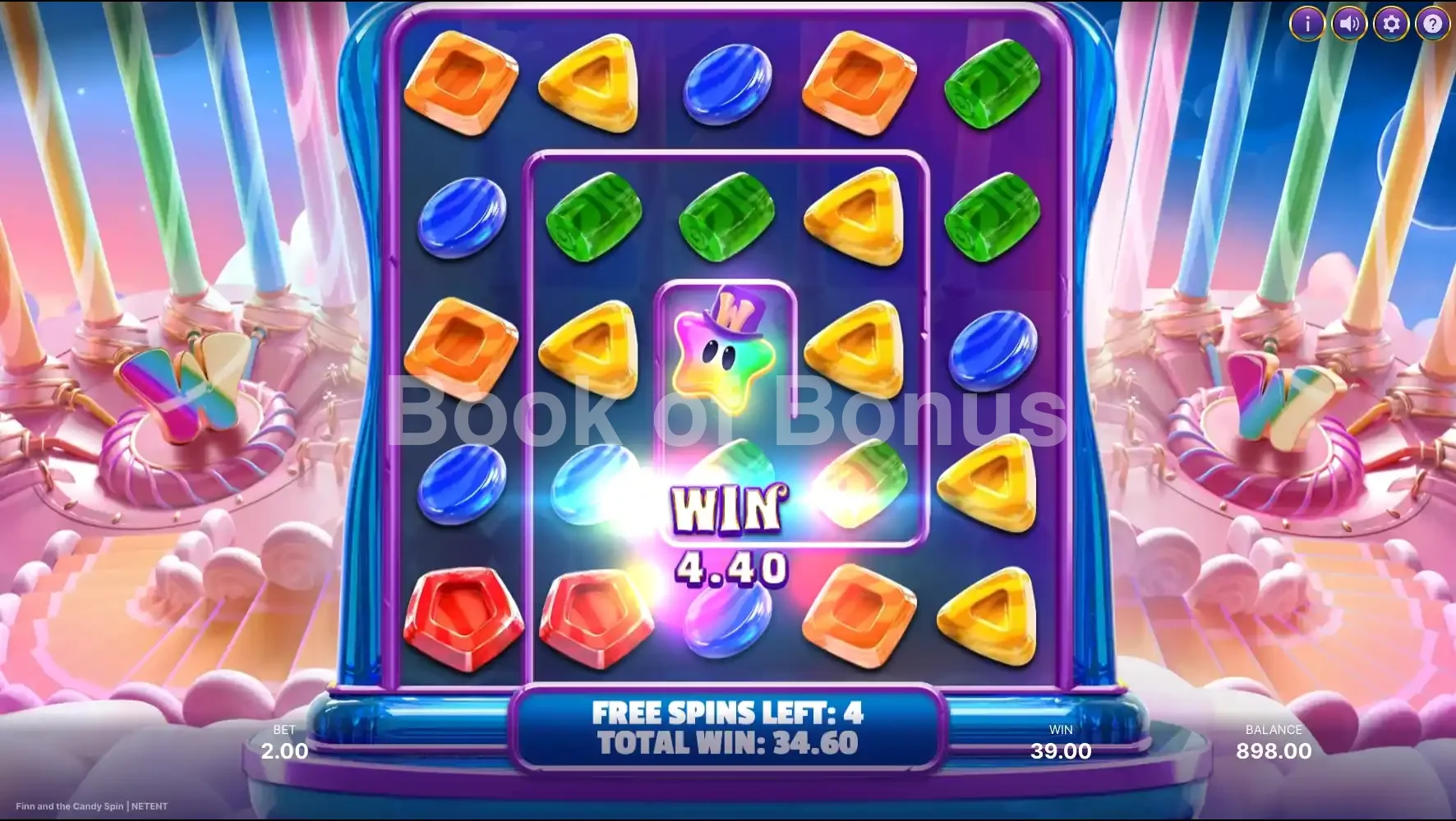 Finn and The Candy Spin par NetEnt - tours gratuits