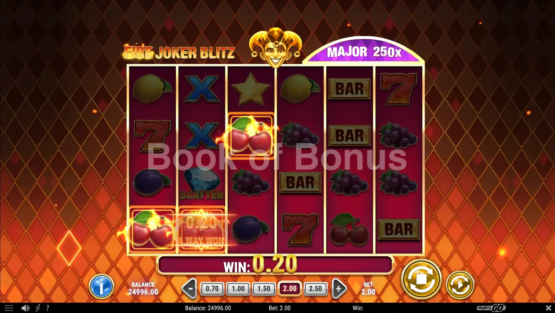 Fire Joker Blitz par Play'n GO - base game 2