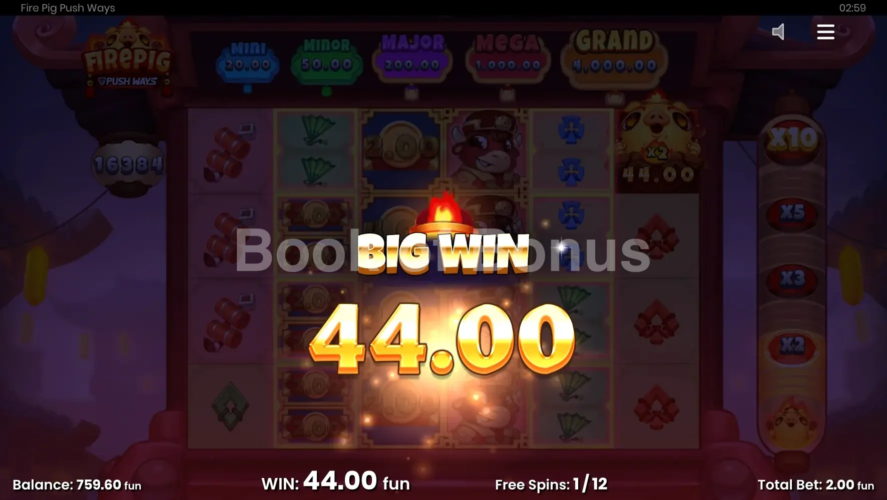 Fire Pig Push Ways par Push Gaming - gros gain