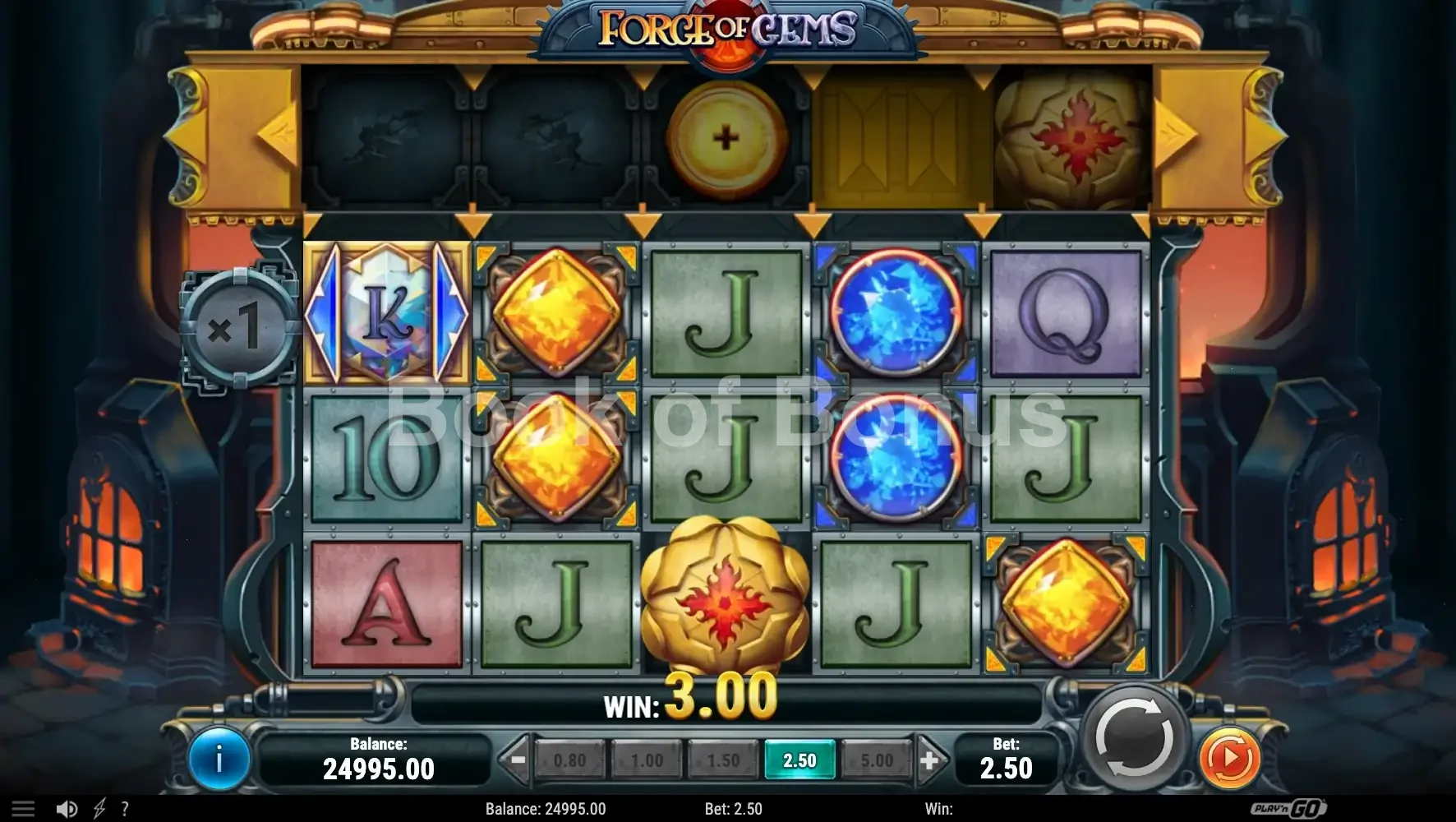 Forge of Gems par Play'n GO - base game 2