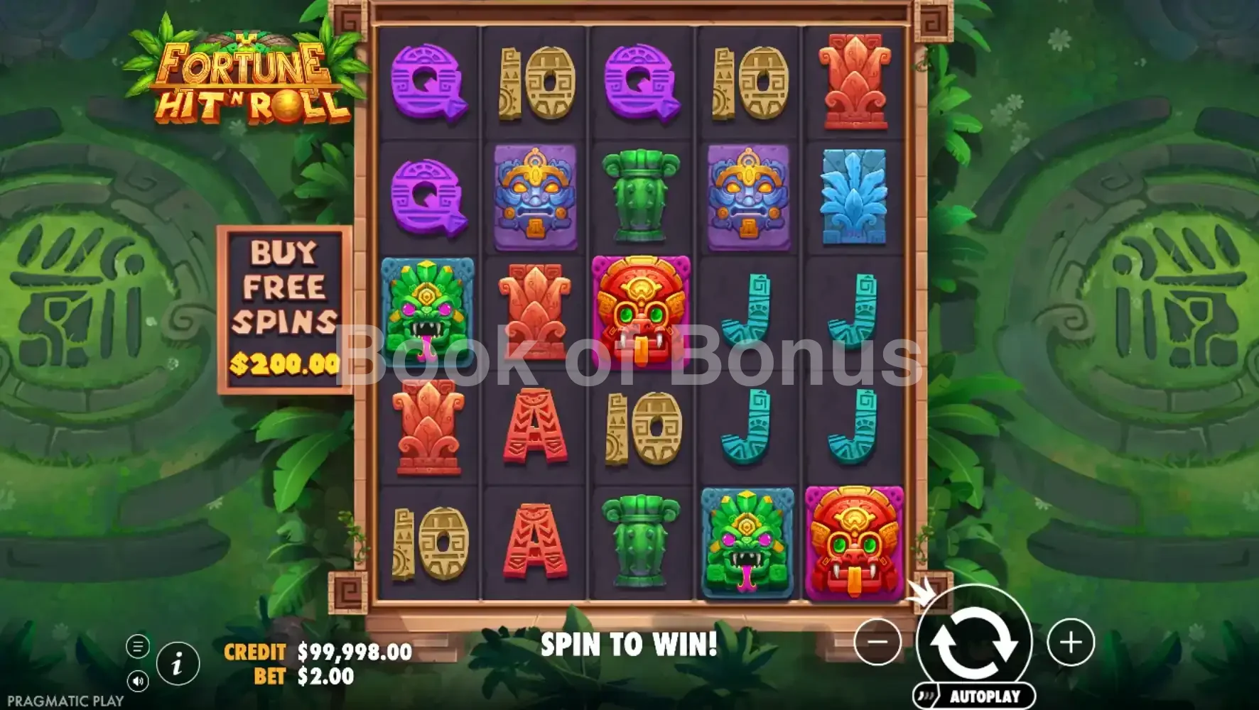 Fortune Hit 'N' Roll par Pragmatic Play - jeu de base et disposition des rouleaux