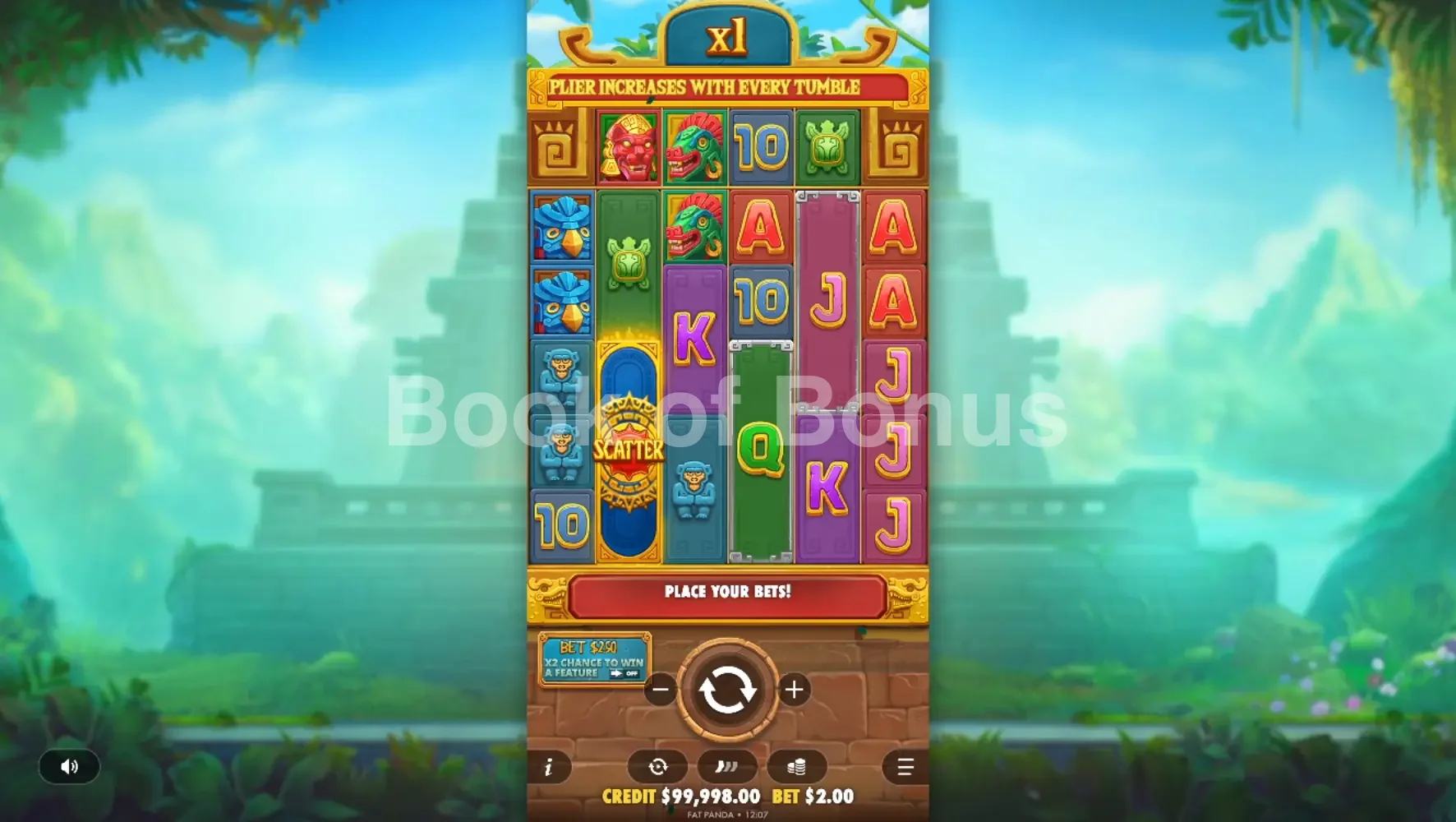 Fortune of Aztec par Pragmatic Play - jeu de base et disposition des rouleaux