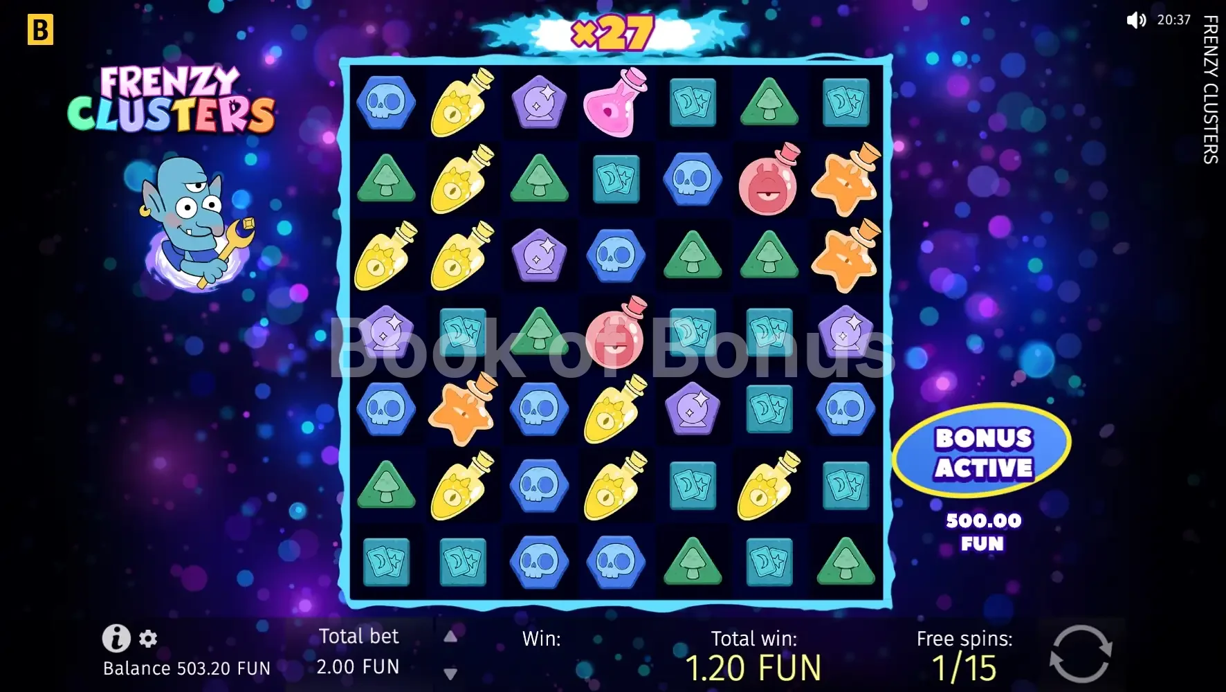 Tours gratuits Frenzy Clusters