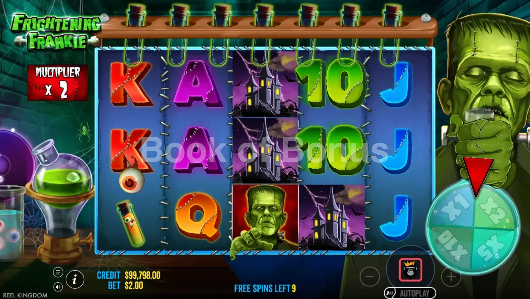Frightening Frankie par Reel Kingdom - tours gratuits
