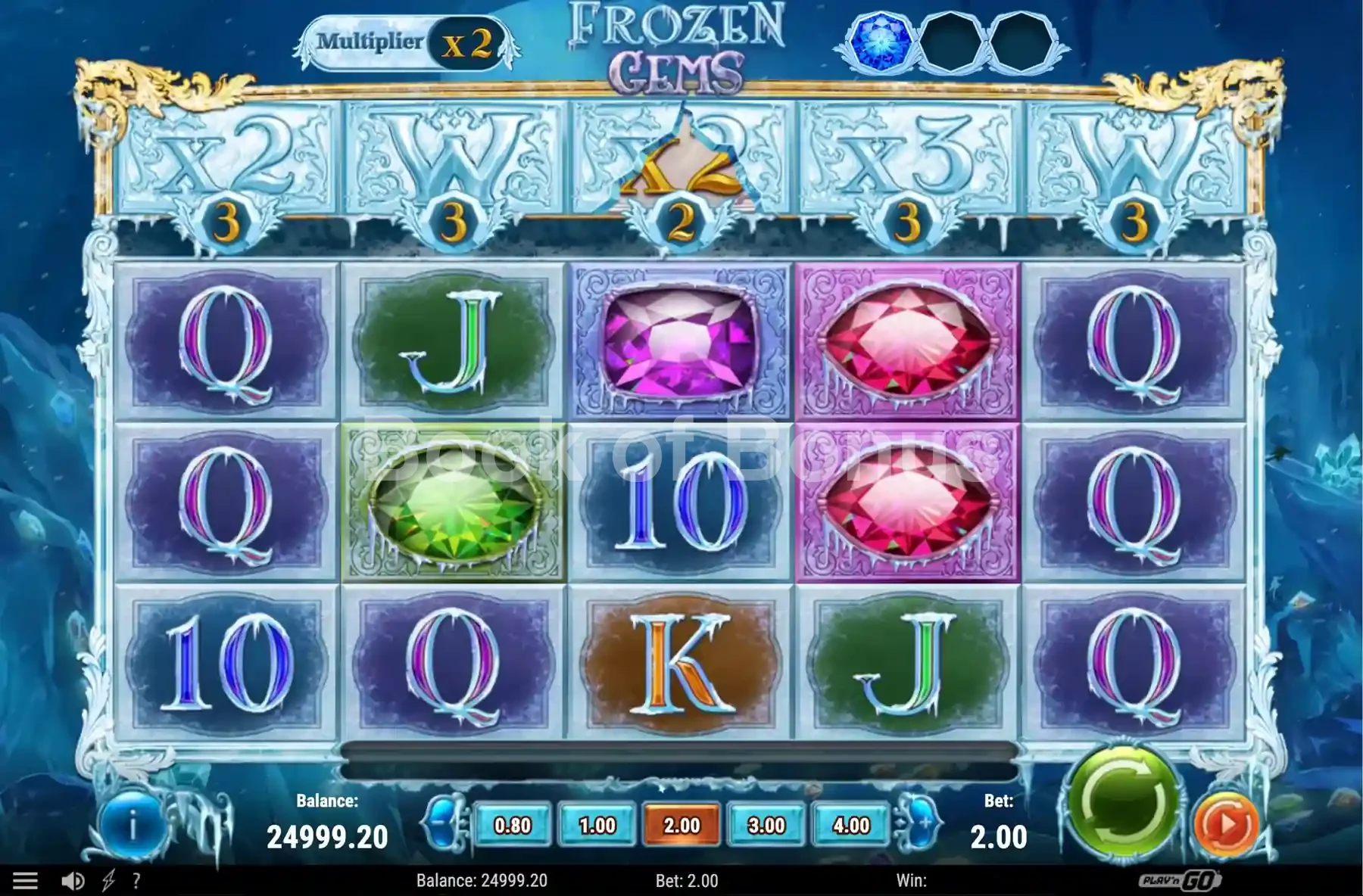 Rouleaux en action Frozen Gems