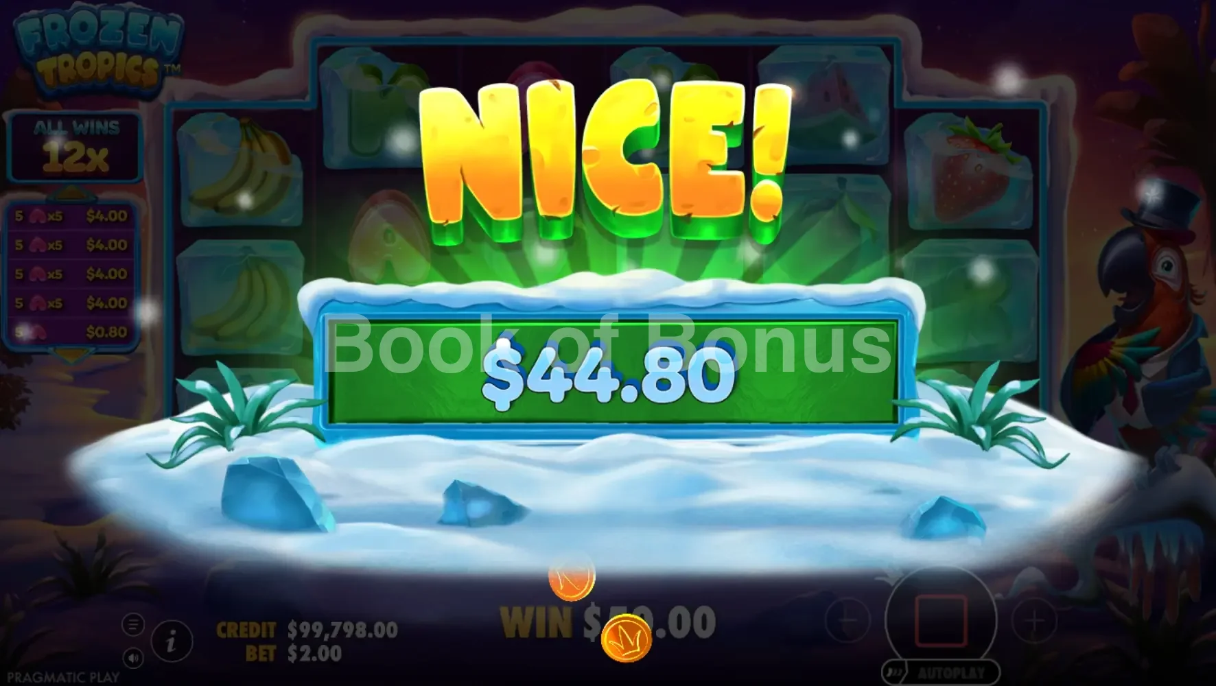 Gros gain sur Frozen Tropics