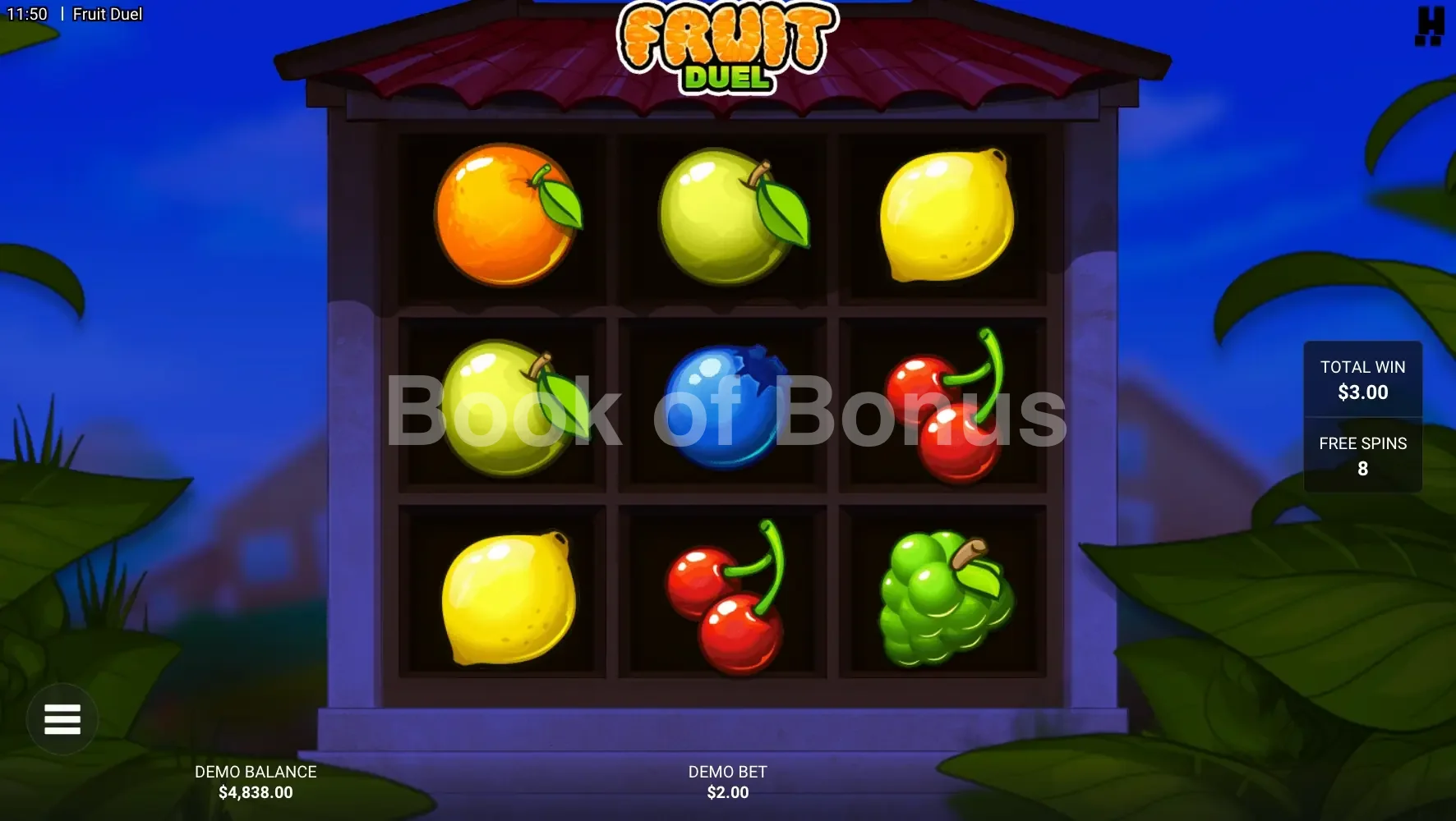 Tours gratuits Fruit Duel