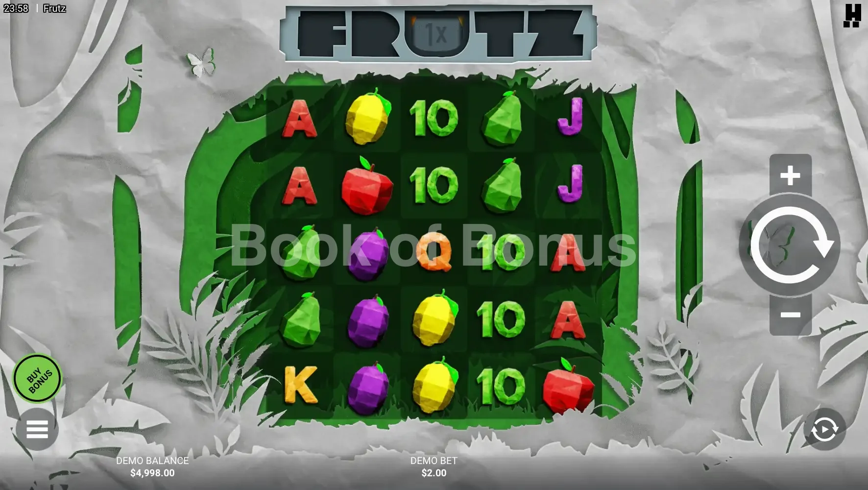 Jeu de base Frutz grille 5x5