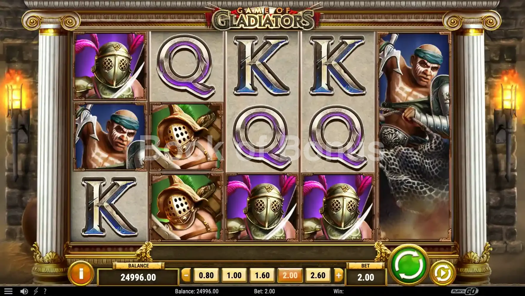 Game of Gladiators par Play'n GO - base game 2