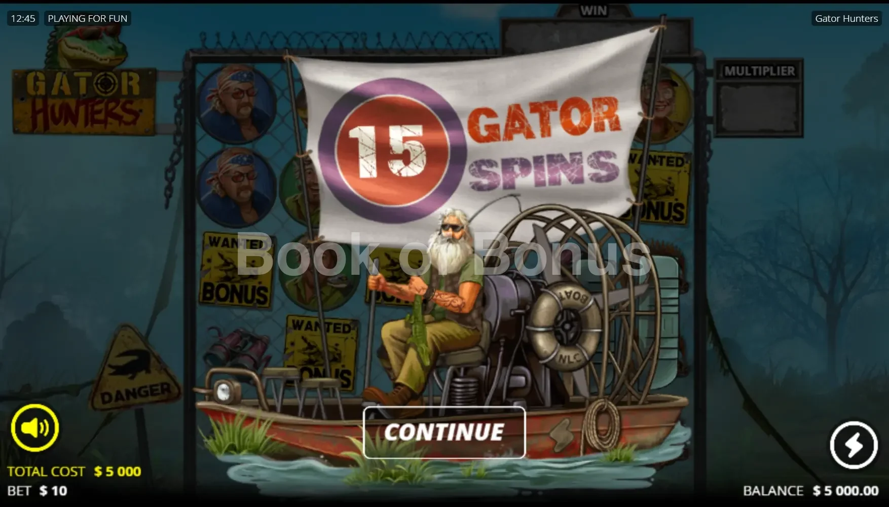 Gator Hunters par Nolimit City - tours gratuits